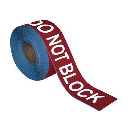 SUPERIOR MARK Floor Marking Message Tape, 4in x 100in , FIRE HOSE DO NOT BLOCK IN-40-969